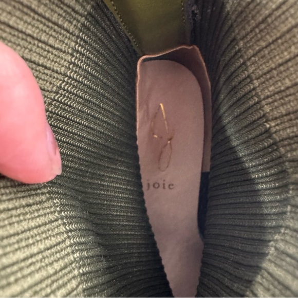 Joie Green Knit Ankle Booties Size 8 - Picture 6 of 6